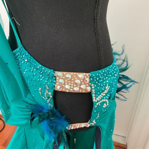 NWOT amazing Latin Ballroom Competition dress - Picture 2 of 11